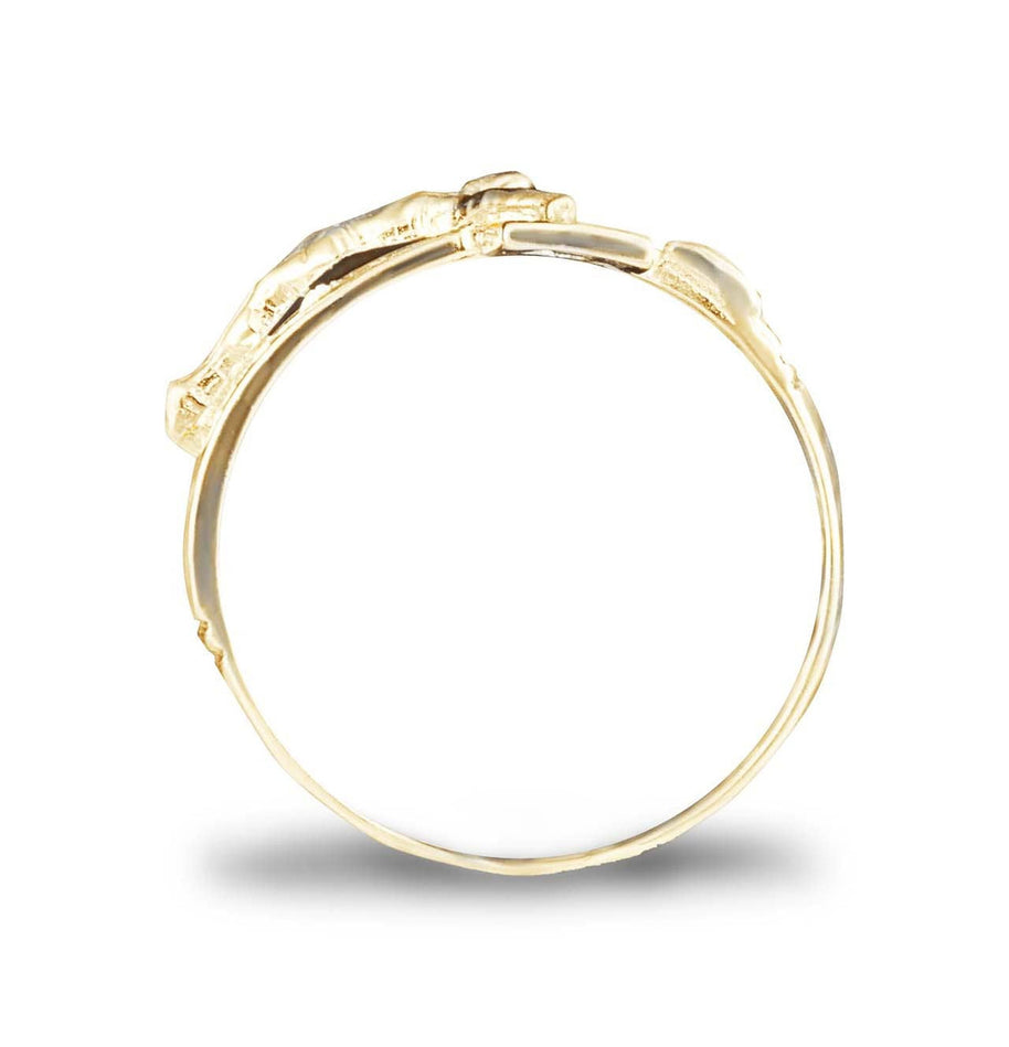 Gold Open Crucifix Cross Ring (Available in Yellow/Rose/White Gold ...