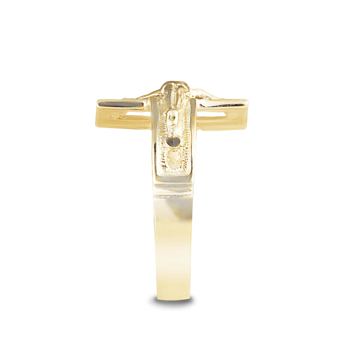 Gold Open Crucifix Cross Ring (Available in Yellow/Rose/White Gold ...